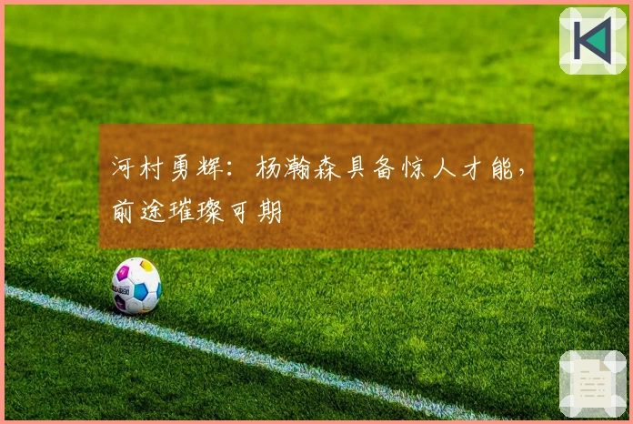 河村勇辉：杨瀚森具备惊人才能，前途璀璨可期